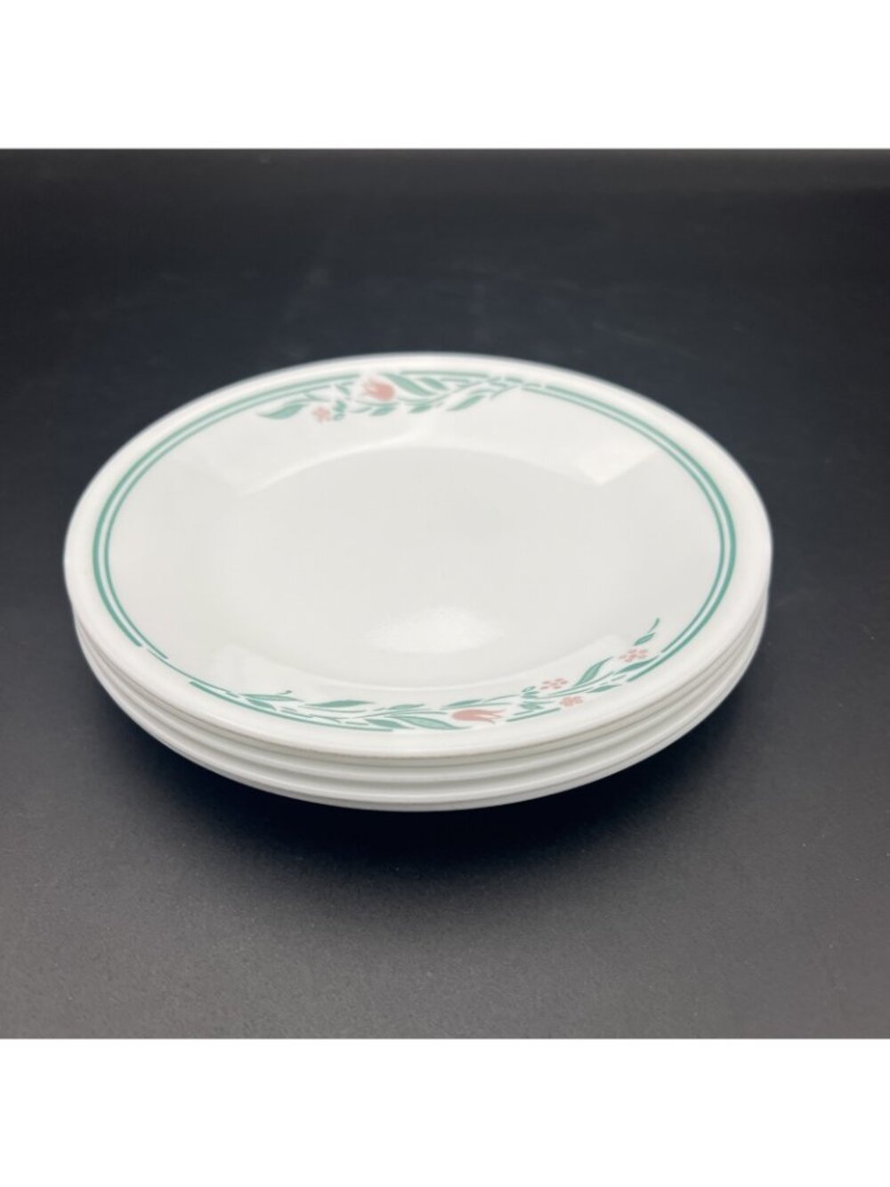 Corelle ROSEMARIE Set of 5 Bread / Dessert Plates Tulips (6-3/4") VTG Corning - Picture 5 of 8